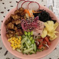 Tofu poke at Rainbowl Poke in Da Nang