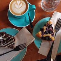 Brookie and polenta cake at Koda Coffee in Scarborough