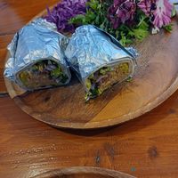 Coronation chickpea wrap at Koda Coffee in Scarborough