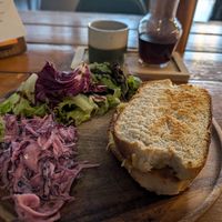 Cheese toastie at Koda Coffee in Scarborough