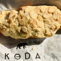 Almond croissant   at Koda Coffee in Scarborough