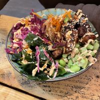 Chik’n poke bowl   at Sha-Ka Coffee House & Eatery in Scarborough