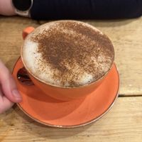 Oat milk cappuccino   at Sha-Ka Coffee House & Eatery in Scarborough
