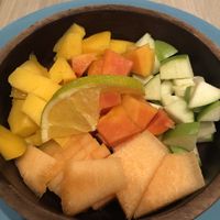 Mixed fruit bowl at The Bowl Bar in Cancun