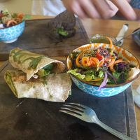 Avocado wrap at The Bowl Bar in Cancun