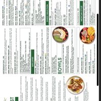 Menu  at The Bowl Bar in Cancun