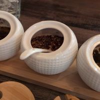 I asked for my curry to be extra, extra spicy (it was not spicy last time) so they brought out the spices: oil, red pepper flakes, and chili paste at 168 Thai & Sushi in Middleburg