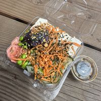 Tofu and veggies  at Poke for the People in Haleiwa