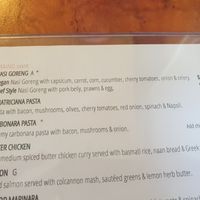 Vegan nasi goreng at Tysons Reef Hotel in Bendigo