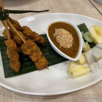 Satay -lagi best at Lotus Vegetarian 莲心 - Novena in Central Singapore