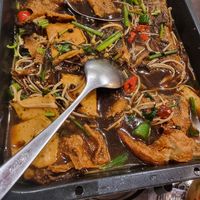 Grilled fish in bean sauce at Lotus Vegetarian 莲心 - Novena in Central Singapore