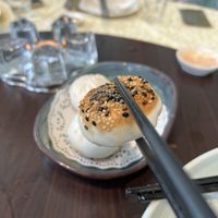 Fried and steam bao  at Lotus Vegetarian 莲心 - Novena in Central Singapore