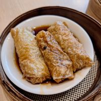 Steamed bean curd rolls at Lotus Vegetarian 莲心 - Novena in Central Singapore