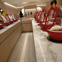 Line-up of hot dishes at Lotus Vegetarian 莲心 - Novena in Central Singapore