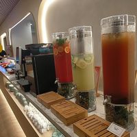 Drinks layout (but aircon was cold! 😄) at Lotus Vegetarian 莲心 - Novena in Central Singapore