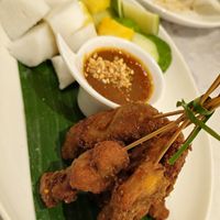 Lion's mane satay at Lotus Vegetarian 莲心 - Novena in Central Singapore