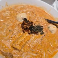 Generous portion laksa at Lotus Vegetarian 莲心 - Novena in Central Singapore
