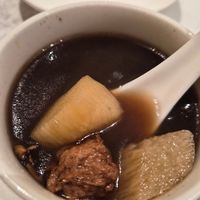 Daily soup - herbal soup 👍🏻 at Lotus Vegetarian 莲心 - Novena in Central Singapore