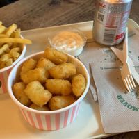 Fries and tater tots at Neat - Camden in North West London