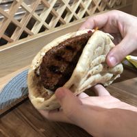 Šiš cevap at Vegebar in Belgrade