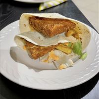 Tofu wrap  at Vegebar in Belgrade