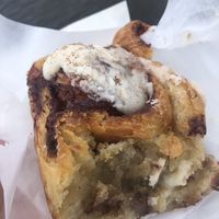 Cinnamon roll with cream cheese frosting  at Bear Lemon in Dublin
