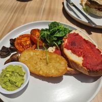 Vegan big breakfast at Salty Groms in Lakes Entrance