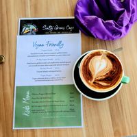 Almond Capuccino at Salty Groms in Lakes Entrance