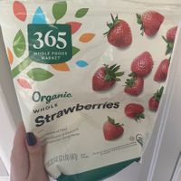 Frozen strawberries bought  at Whole Foods Market - Upper West Side in New York City