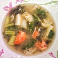 Tasty soup came with mala noodles at Lian Hua 莲花素食 in Ipoh