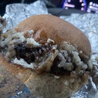 Mushroom burger  at Ms Julie's Kitchen in Akron