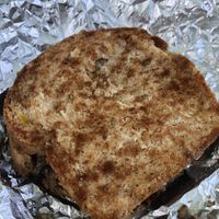 Mushroom melt with hempseed Pattie. Amazing!  at Ms Julie's Kitchen in Akron