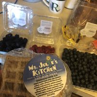 Waffles 🙂 at Ms Julie's Kitchen in Akron