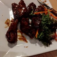 Seitan ribs were great! at Kaya's Kitchen in Belmar