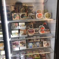 À selection of "cheeses”  at Veggie Garden in Rotterdam