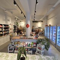 Inside , overview shop at Veggie Garden in Rotterdam