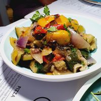 Vegan Grilled Vegetables Caponata (likey the seasoned cucumber) at Cugini Trattoria Pizzeria in Central Singapore