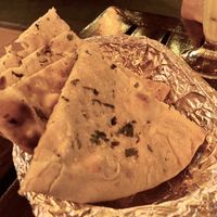 Garlic naan  at The Fisherman Restaurant in Pong