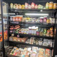 Vegan fridge section at Leongatha Health Foods in Leongatha