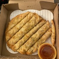 Vegan cheesy bread at Sarpino's Pizzeria in Fort Lauderdale