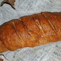 Vegan calzone at Sarpino's Pizzeria in Fort Lauderdale