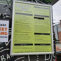 Menu at Gangster Vegan Food Truck in Cary