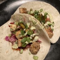 Tofu cherry tacos  at Hopyard in Charlottetown