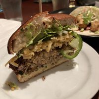 Noodle burger  at Hopyard in Charlottetown