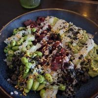 Beet Poke Bowl  at Hopyard in Charlottetown