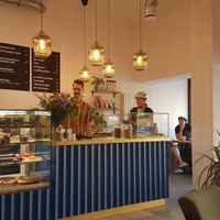 Interior at Eter Vegan Bakery in Warsaw