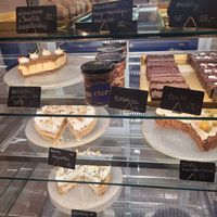 Look at that counter at Eter Vegan Bakery in Warsaw