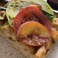 Tricolore focaccia - amazing  at Eter Vegan Bakery in Warsaw