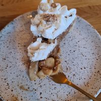 Apple pie at Eter Vegan Bakery in Warsaw