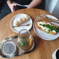 great  and cozy place! great  atmosphere  and very friendly stuff! the ginger fusion was great! from desserts  we took the gluten free coconut dessert, which  was really good but a at Eter Vegan Bakery in Warsaw